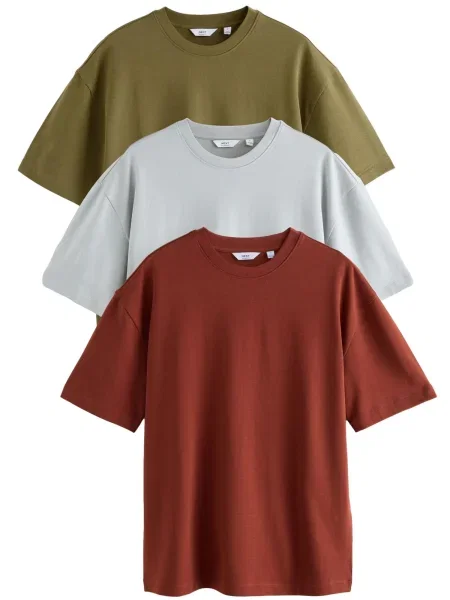 Next Majica oliva / pastelno / temno oranžna zelena