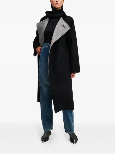 Blugi drepți Karl Lagerfeld albastru