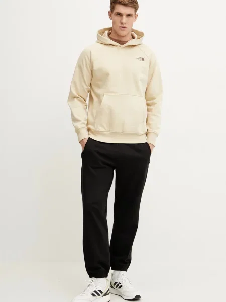 The North Face t-shirt Fine z nadrukiem brązowy