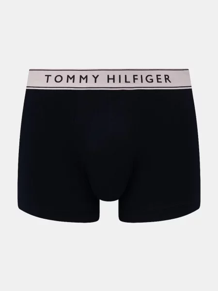 Boxerky Tommy Hilfiger Trunk WB 3 pairs purple pink/antique silverer/aegean sea fialová