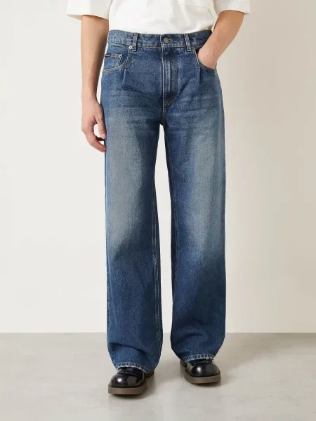 Dolce & Gabbana Jeansy Oversize Fit blau