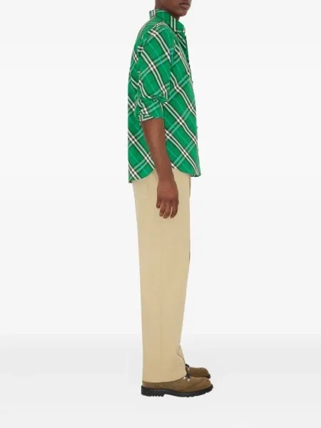 Kockás ing Burberry zöld