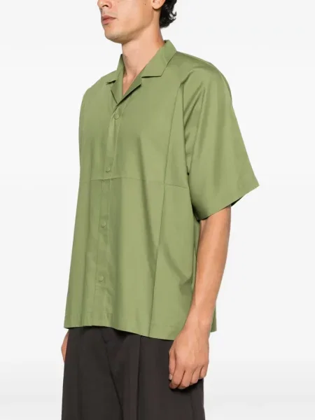 С яка къс риза Issey Miyake Men зелено