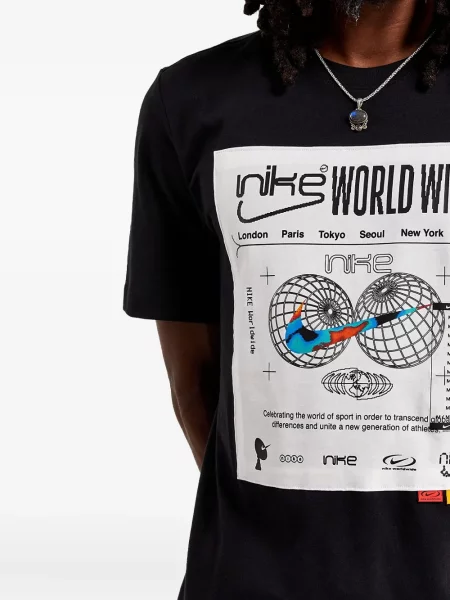 Mała mały koszulka Nike z nadrukiem szara