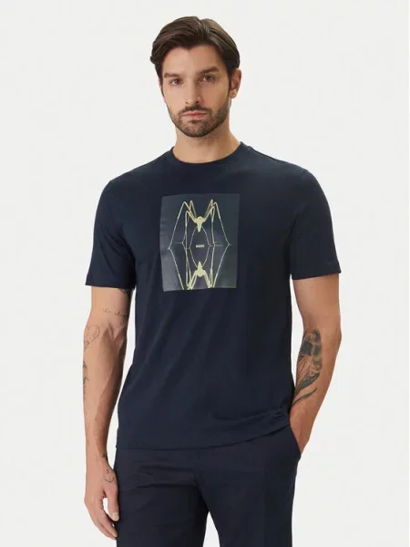 BOSS T-Shirt Creature Granatowy