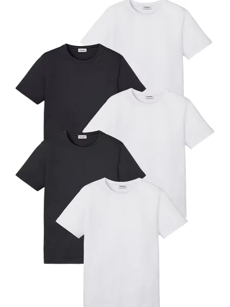 T-shirt 5 szt. biała