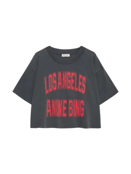 Koszulka Anine Bing o krotszym kroju czarna