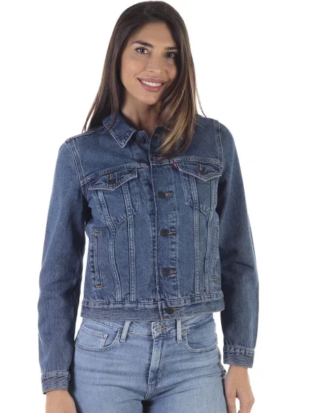 LEVI'S Prechodná bunda denim modrá
