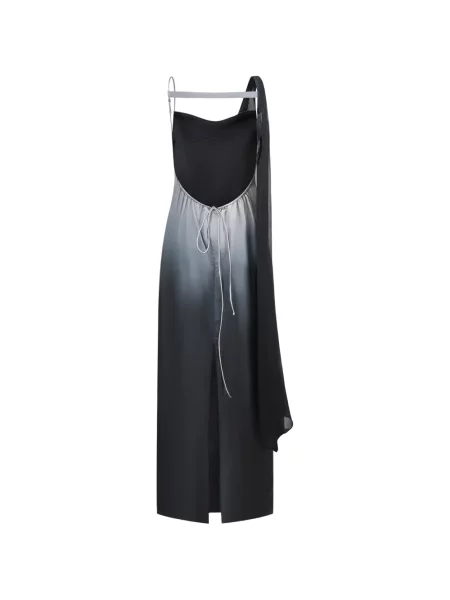 Rochie maxi Oude Waag cu imagine gri