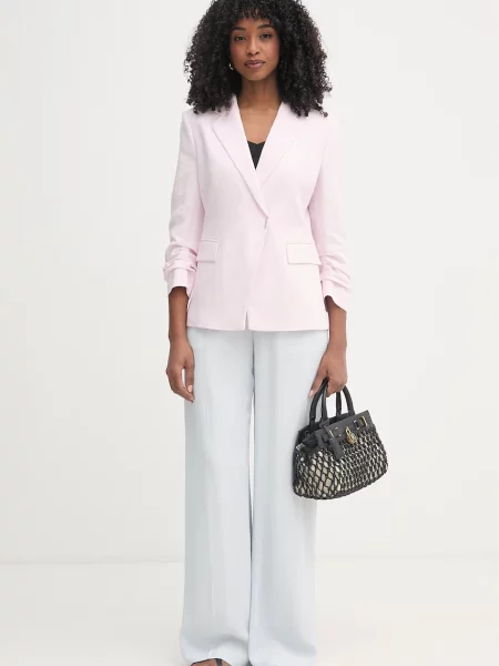 BOSS двобортний піджак з льоном