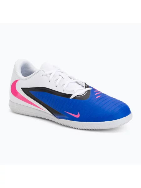 Încălțăminte de fotbal pentru bărbați Nike Phantom 6 Low Club IC racer blue/white/pink blast alb
