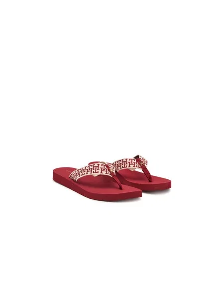 Tommy Hilfiger Japonke Corportate Sandal rdeča