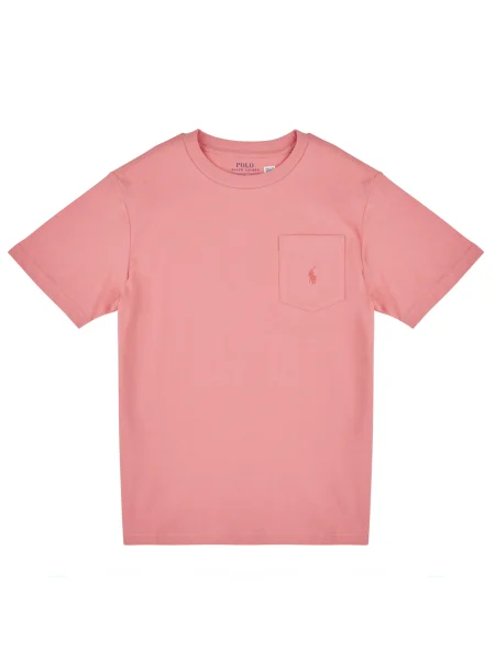Tricou polo copii Polo Ralph Lauren roz