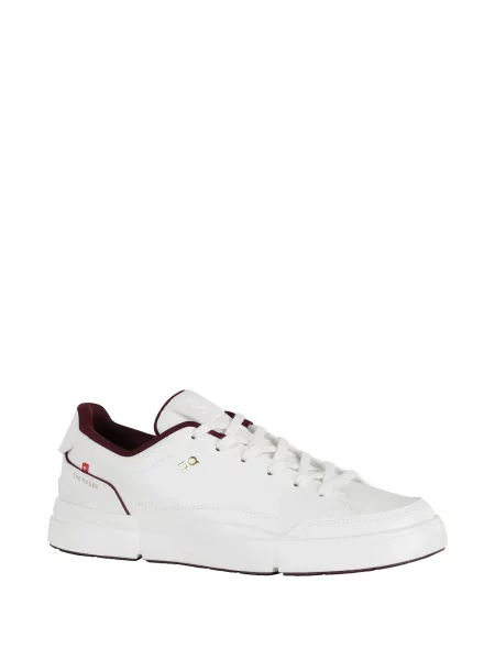 Sneakerși On cu perforații alb