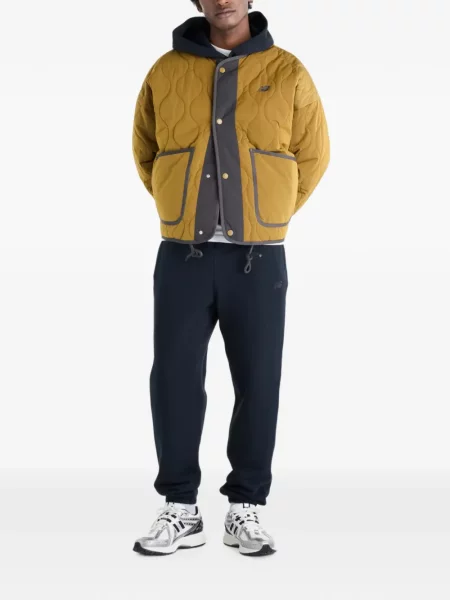 Matlasat pantaloni New Balance din fleece tenis maro