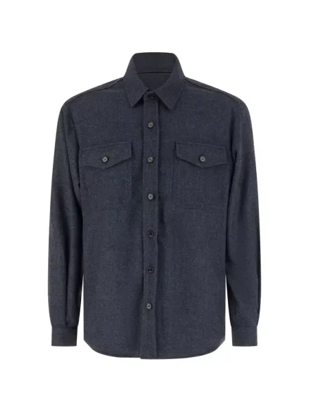 Cămașă Iceberg cu model herringbone gri