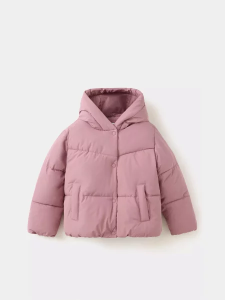 Дитяча Зимова куртка MANGO TINA рожевий