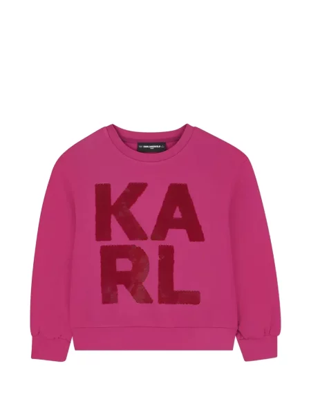 Bluza dziecięca Karl Lagerfeld różowa