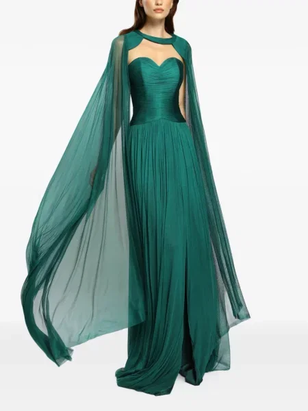 Rochie maxi Cristallini verde