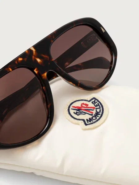 Moncler okulary przeciwsłoneczne AURON brązowe