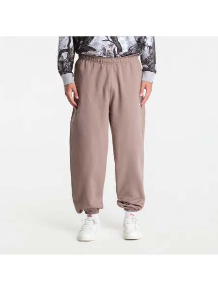 Spodnie dresowe Nike Solo Swoosh Cuffed Fleece Pants Mink Brown/ Mink Brown/ White XXL białe