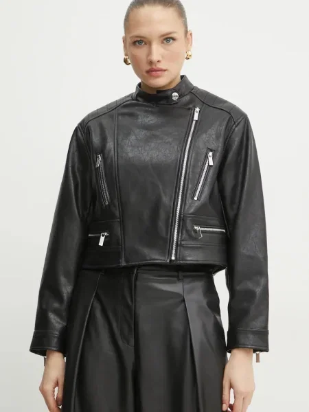 Рокерско яке Twinset преходен модел черно