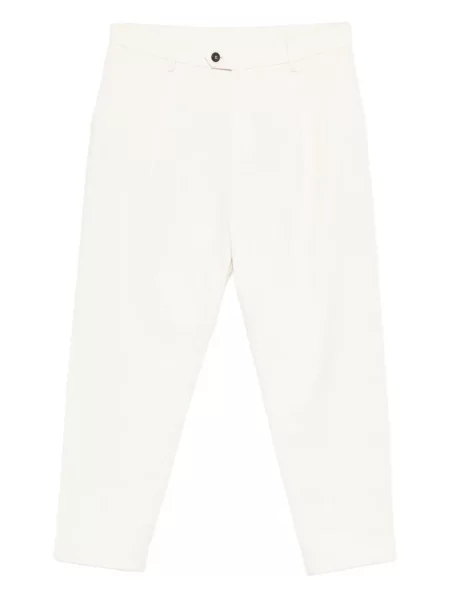 Pantaloni Eleventy alb
