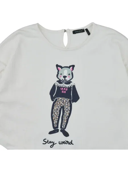 Tricou copii Ikks bej