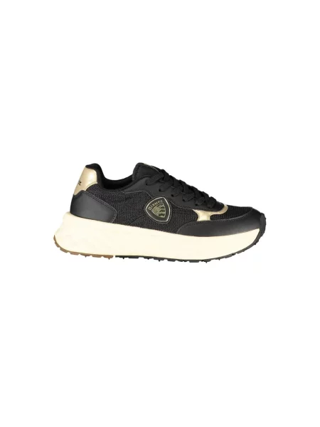 Sneakersy Blauer skórzane czarne