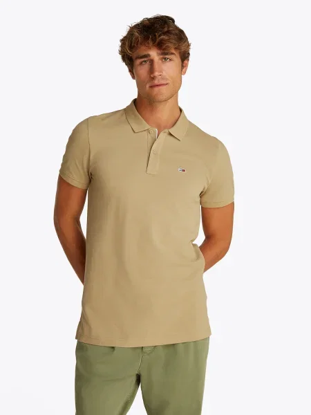 Tommy Jeans polo majica bež