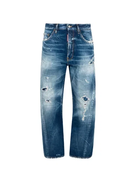 Blugi cu picior larg Dsquared2 clasici albastru