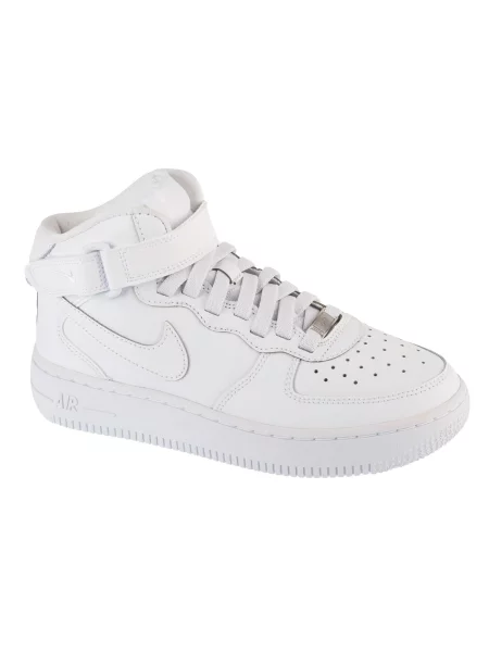Buty sportowe Sneakersy dziewczęce Air Force 1 Mid EasyOn Gs białe