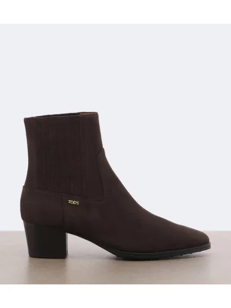Čevlji do gležnjev Tod's iz semiša rjava