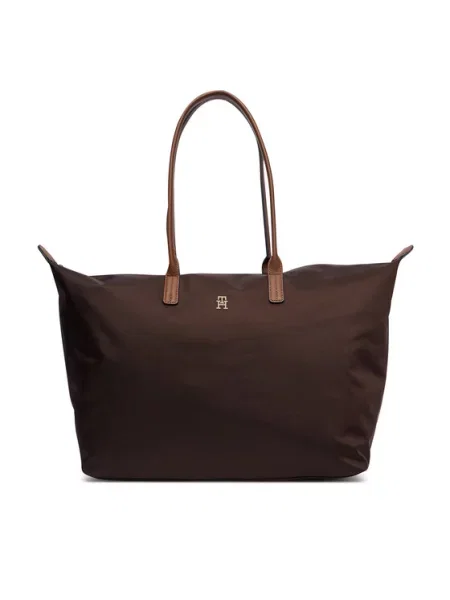 TOMMY HILFIGER Μεγάλη τσάντα POPETTE' καφέ