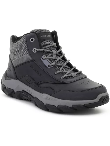 Členkové topánky Skechers sivá