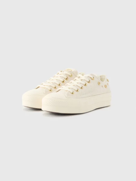 Sneakerși Converse bej
