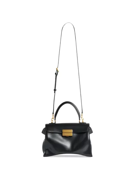 Shopper torbica Balenciaga s autogramom crna