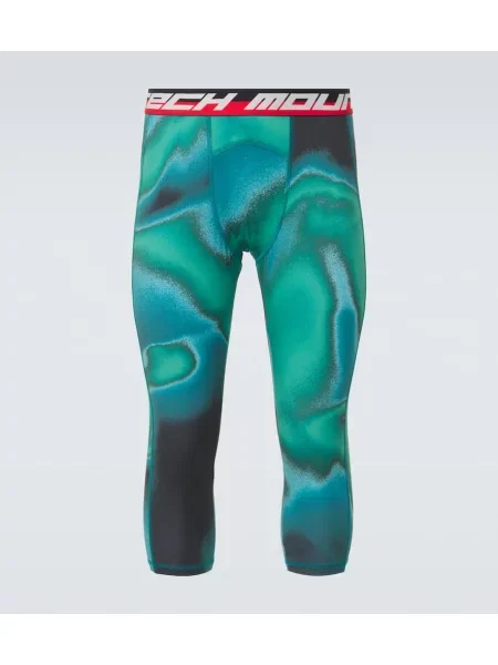 Leggings Aztech Mountain cu imagine albastru