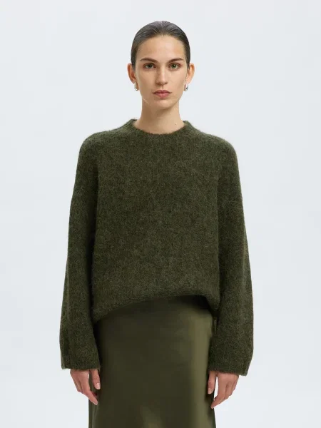 SELECTED Pulover SLFGABRIELLA oliv