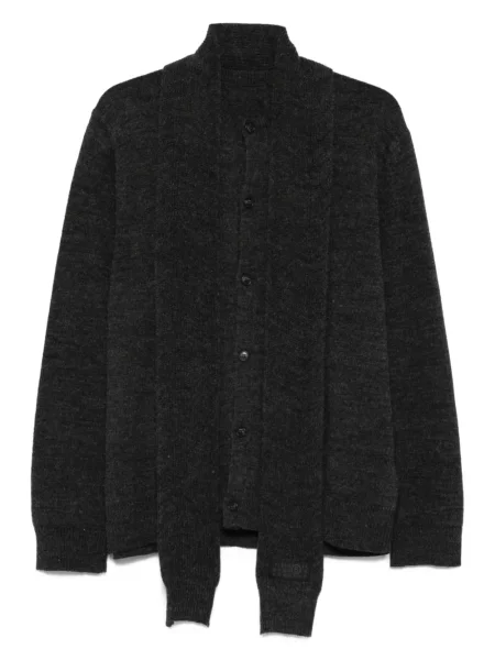 Kardigan Mm6 Maison Margiela wiązany szary
