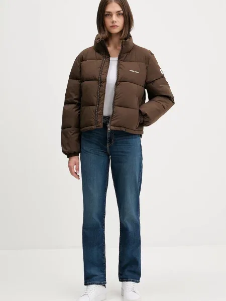 Куртка Guess Jeans зимова бірюзовий