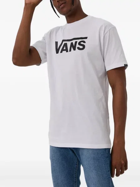 Tricou Vans cu autograf alb