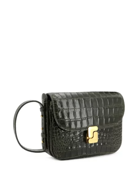 Crossbody torbica Soeur sa kopčom zelena