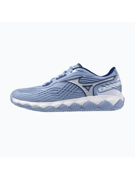 Női teniszcipő Mizuno Wave Enforce Tour 2 CC bel air blue/ white/ bellwether blue Mizuno Wave Enforce Tour 2 CC bel air blue/ white/ bellwether blue. Méret: 37 EU fehér