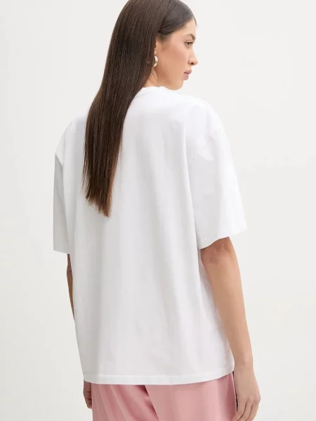 Tričko Fiorucci Curly Lollipop Logo Boxy Fit T-Shirt bílá