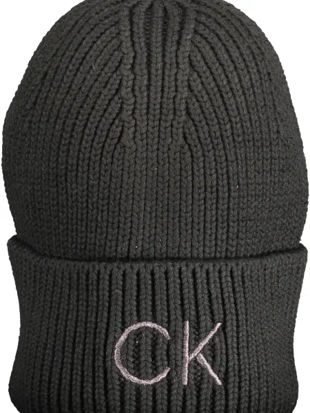 CALVIN KLEIN BLACK WOMAN BEANIE negru