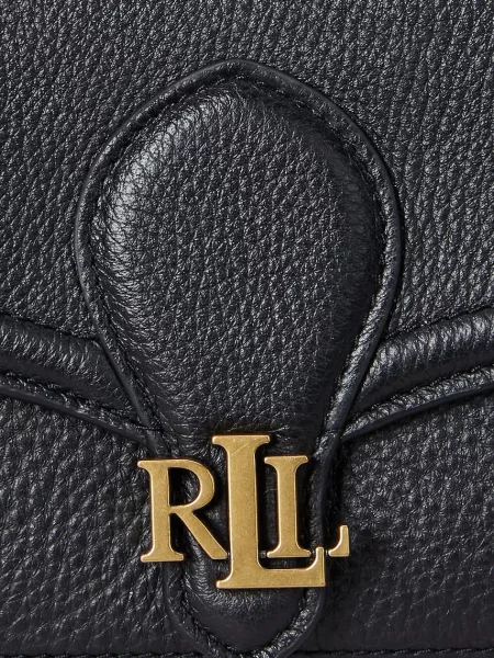 Кожаный кошелек Lauren Ralph Lauren черный