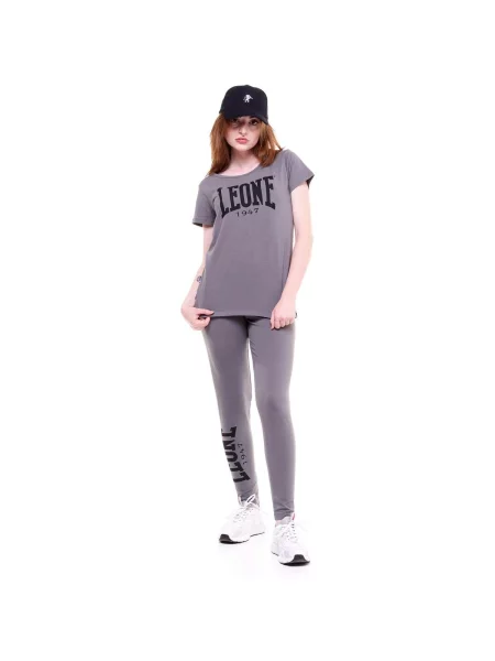 Scurt tricou Leone 1947 cu mâneci scurte gri