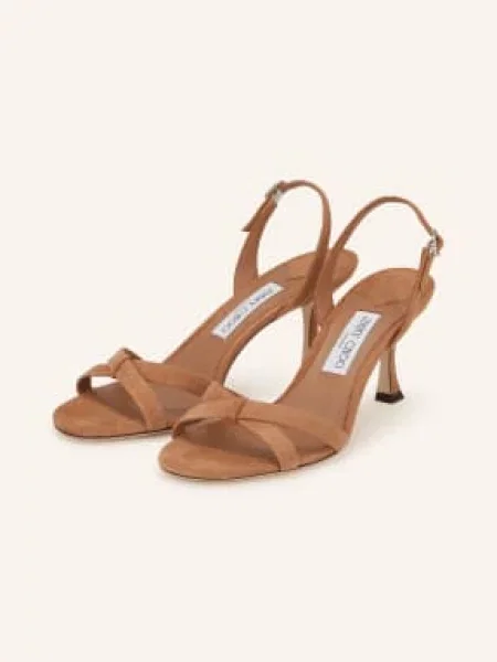 Jimmy Choo Sandály Elsy 70 světle hnědá