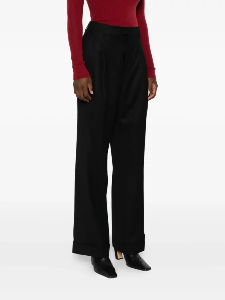 Pantaloni Berwich plisate negru